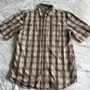 Carhartt plaid button down shirt